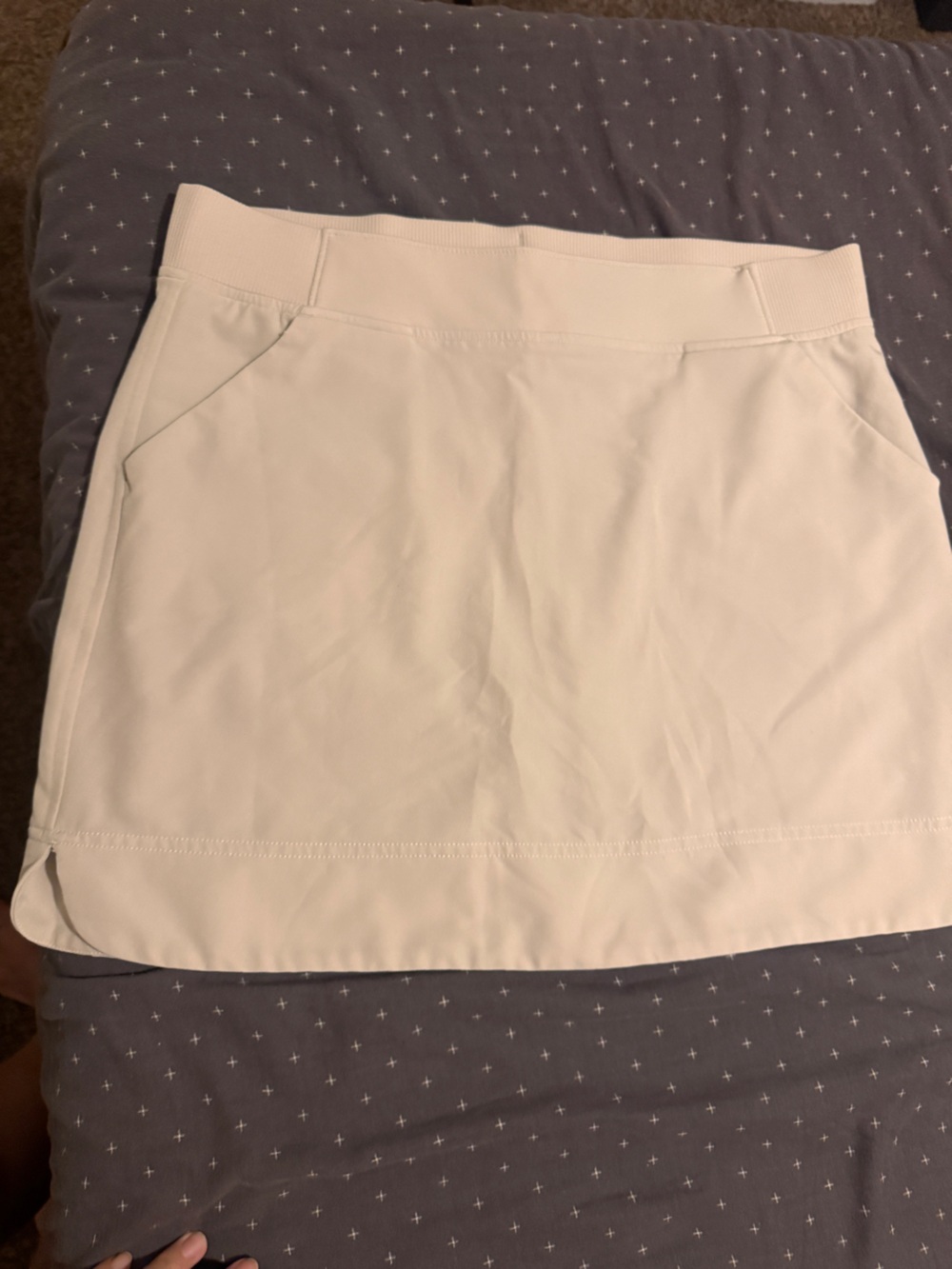 Ice Cool Athletic Skirt - Light Cream